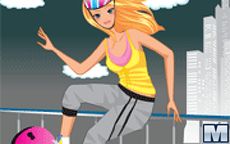 Crazy Skateboard Girl Dress Up